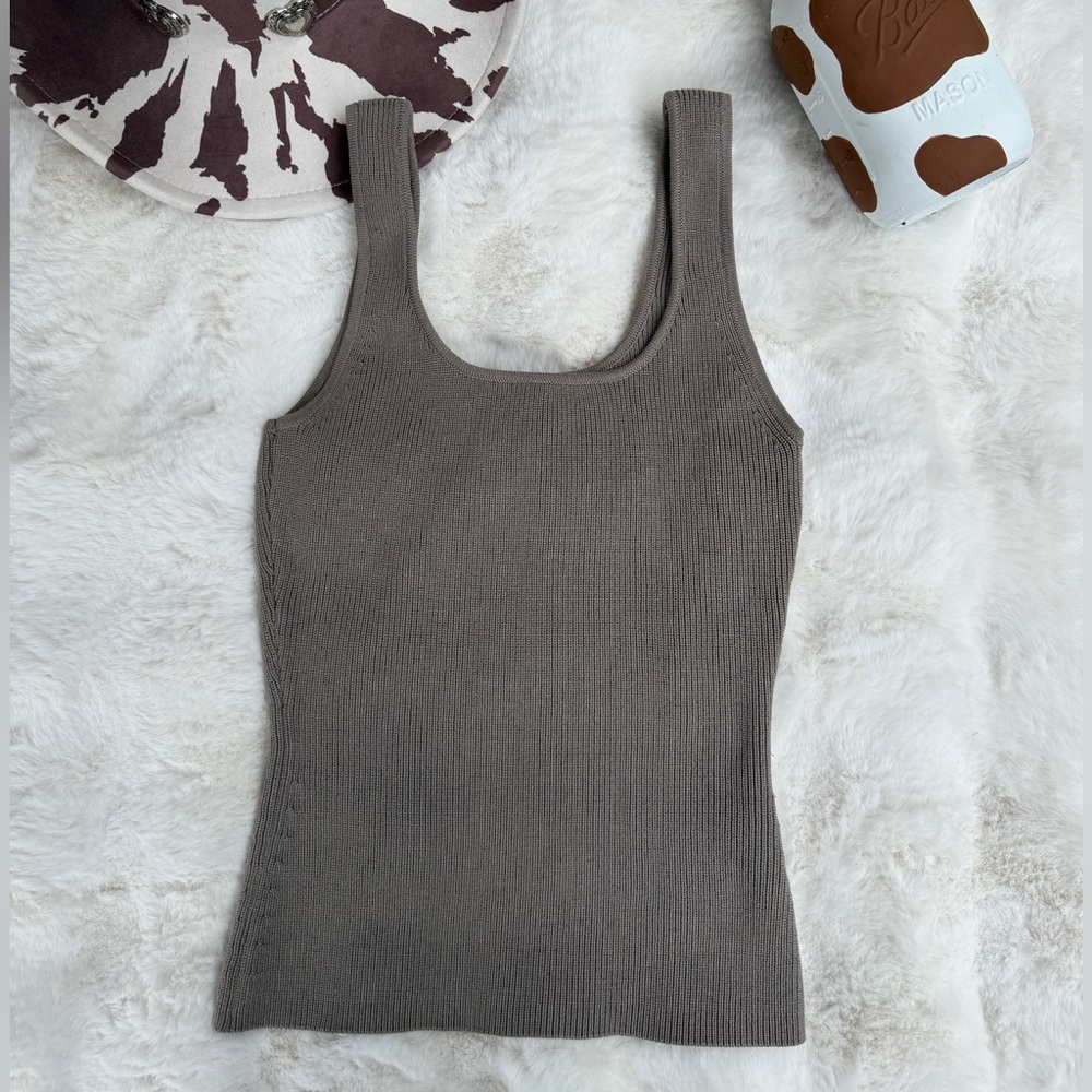Wishlist taupe Knit Tank Top